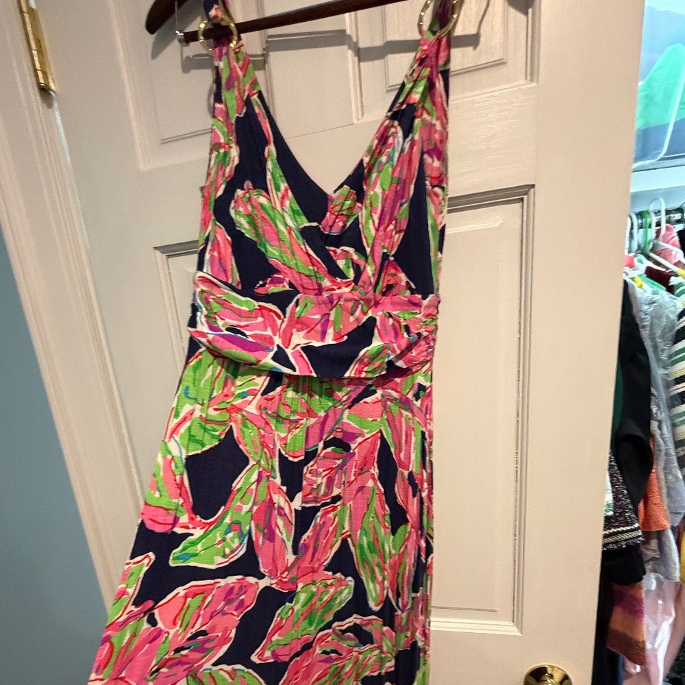 Lilly Pulitzer Villa Maxi Dress in Bright Navy